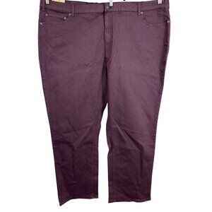 Tru Nation Mens Athletic Fit Stretch Jeans Size 52 X 30 Purple NWT New